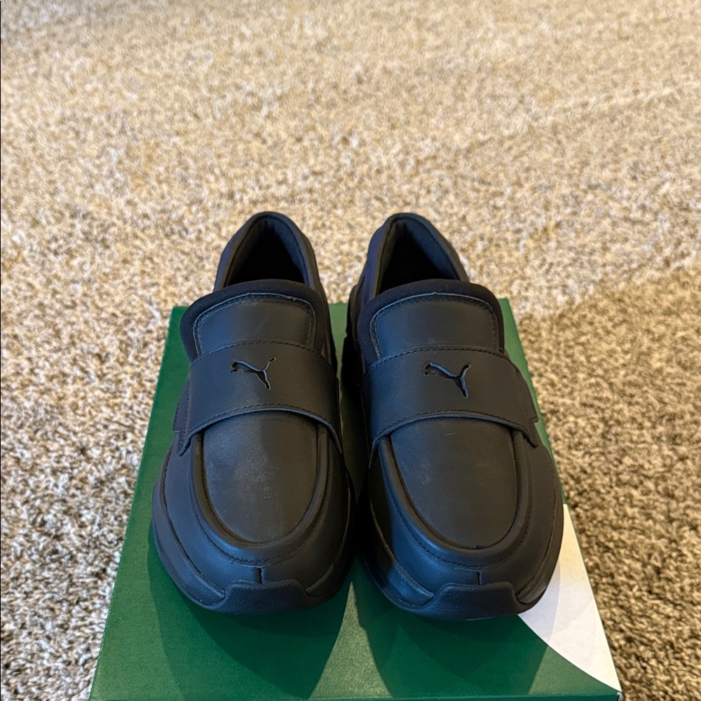 Puma Men's Black Slip-On Sneakers